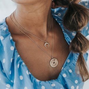 Maria Pascual Collage Vintage Gold Coin Necklace